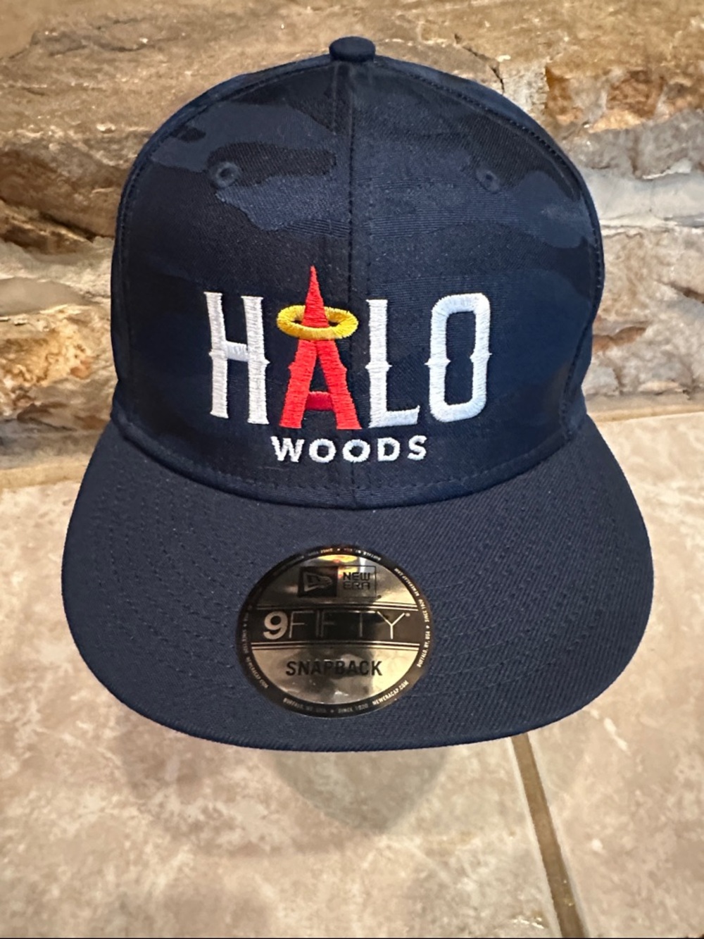 New Era Halo Woods Navy Snapback Hat